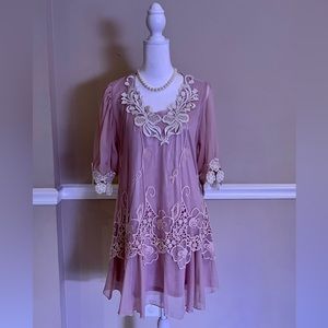 Pretty Angel. Romantic, dainty, pretty tunic/dress. M.